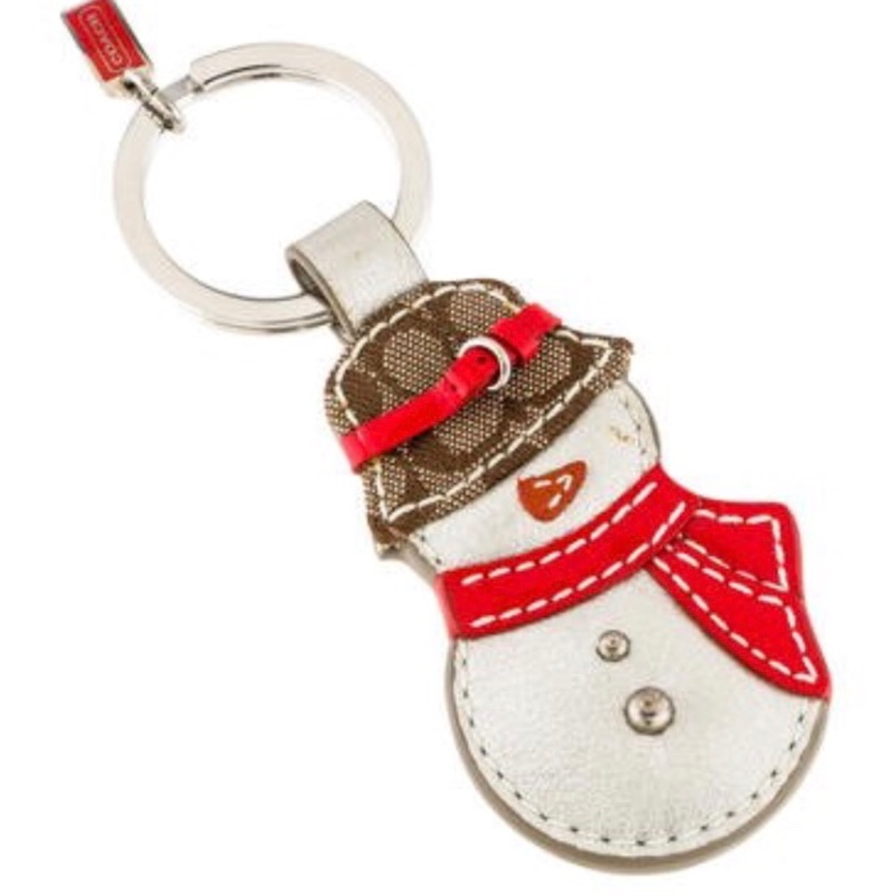 Coach Snowman Keychain